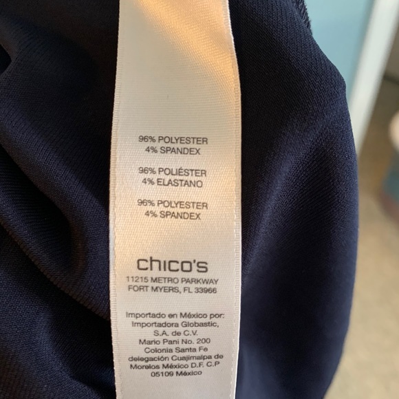 Chico’s Formal Asymmetrical Zipper Dress - Picture 5 of 6